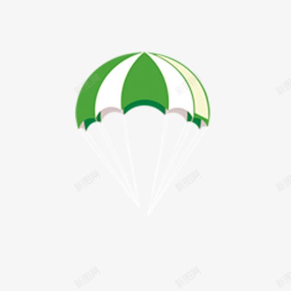 降落伞png免抠素材_新图网 https://ixintu.com 伞 绿色 降落伞