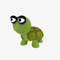 动画陆龟绿色陆龟高清图片
