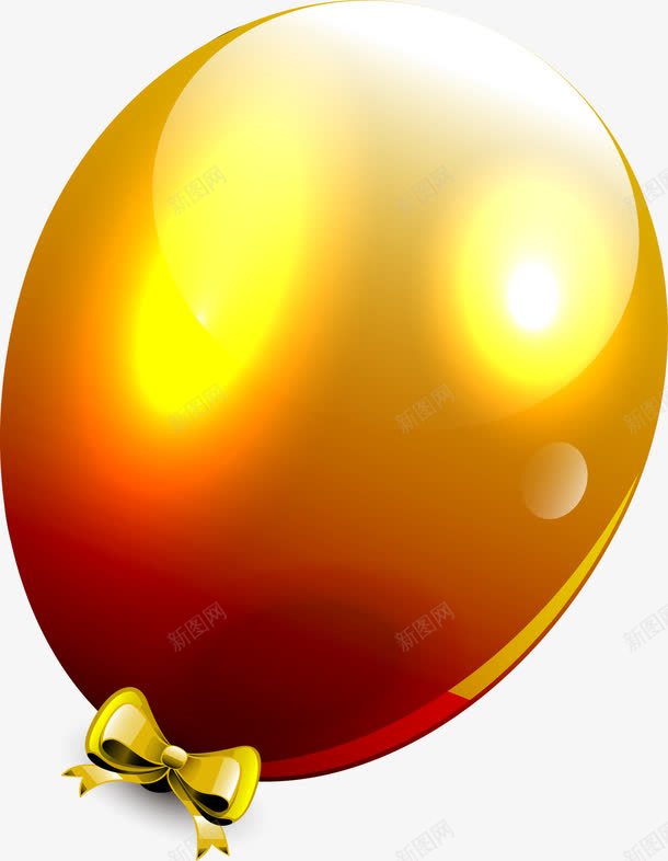 金色清新气球png免抠素材_新图网 https://ixintu.com 气球 活动 清新 漂浮 简约 装饰图案 金色
