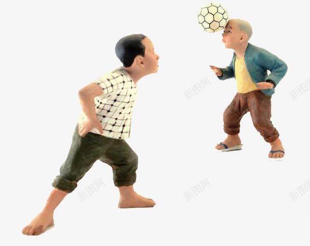 儿童玩耍png免抠素材_新图网 https://ixintu.com 中国梦 彩色 玩球 雕塑