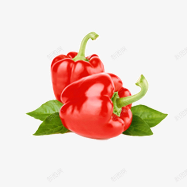 红色菜椒psd免抠素材_新图网 https://ixintu.com 素材 红色 菜椒 蔬菜