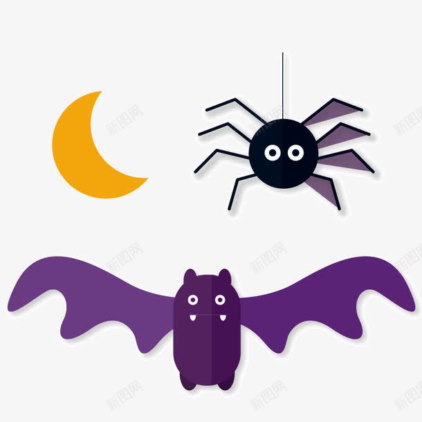 蝙蝠蜘蛛png免抠素材_新图网 https://ixintu.com png 矢量素材 素材 蜘蛛 蝙蝠