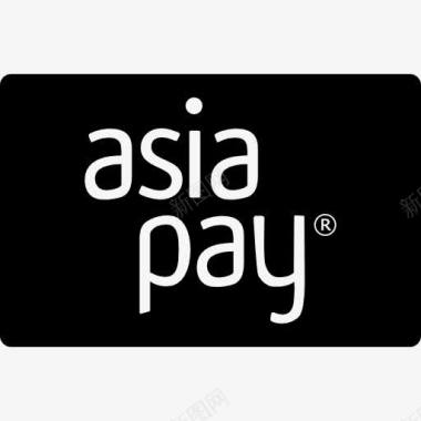 亚洲工资卡标志图标图标