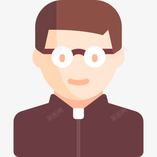 牧师图标png_新图网 https://ixintu.com 人 人头像 基督教 宗教 工作 牧师 牧师的职业 职业