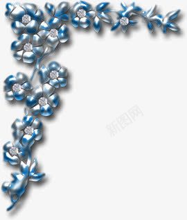 银白铁质花边边框png免抠素材_新图网 https://ixintu.com 花边 边框 铁质 银白
