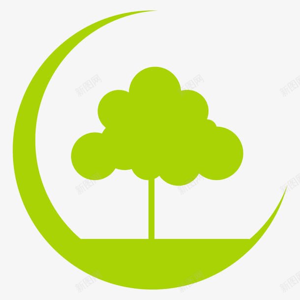 logo参天大树保护环境图标png_新图网 https://ixintu.com logo 环保 绿色