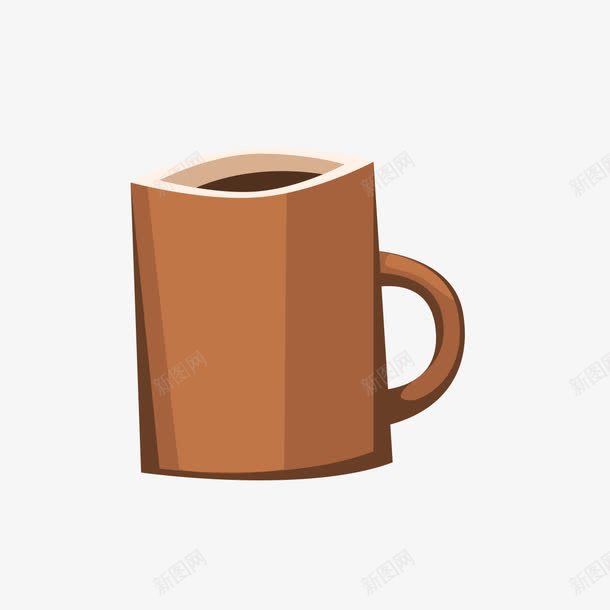 咖啡色马克杯图形png免抠素材_新图网 https://ixintu.com 咖啡色 咖啡色马克杯图形 图形 马克杯