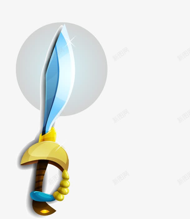 创意卡通剑png免抠素材_新图网 https://ixintu.com 刀子 卡通剑 游戏刀剑 游戏道具