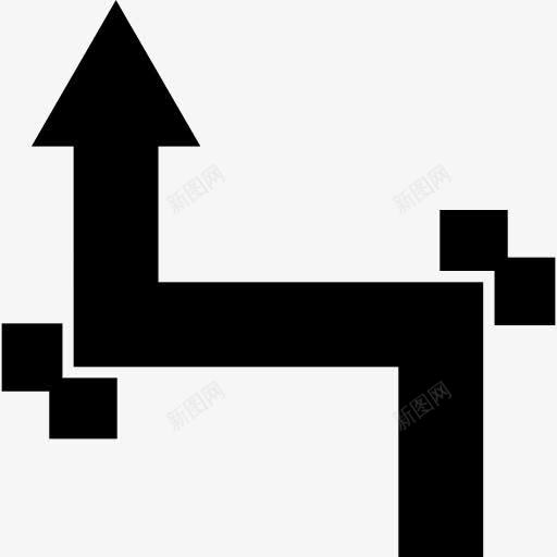 箭头与两直角图标png_新图网 https://ixintu.com 两信号 交通标志 信号 直 箭头 角