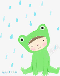 绿色卡通小青蛙png免抠素材_新图网 https://ixintu.com 卡通 小青蛙 绿色 装饰元素