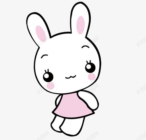 卡通手绘可爱小白兔png免抠素材_新图网 https://ixintu.com 卡通 小白兔 手绘 手绘小白兔