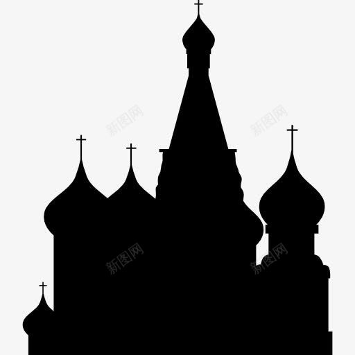 瓦西里升天大教堂图标png_新图网 https://ixintu.com 俄罗斯 古迹 大教堂 莫斯科