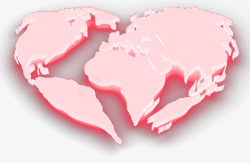 粉色的大陆地png免抠素材_新图网 https://ixintu.com 土地 地图 大陆 板块
