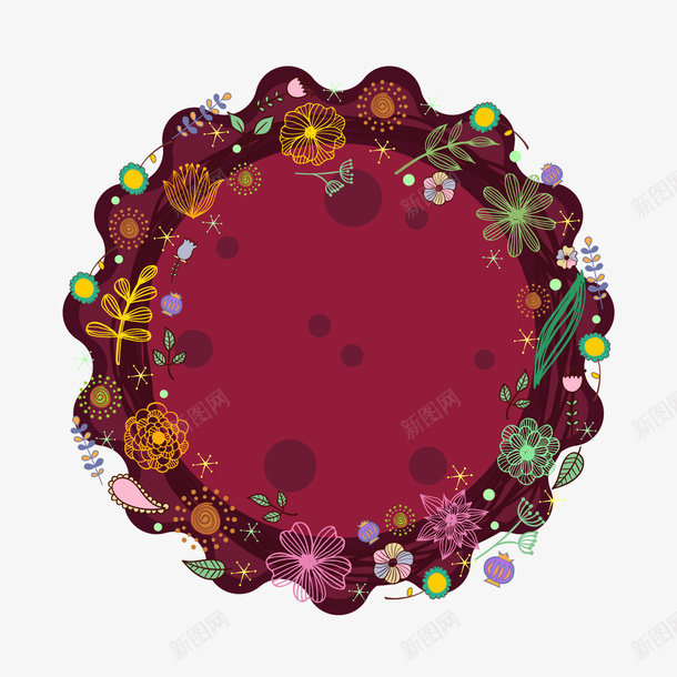 复古花纹边框矢量图ai免抠素材_新图网 https://ixintu.com 花朵 花纹 花纹复古 边框矢量 边框花纹 矢量图