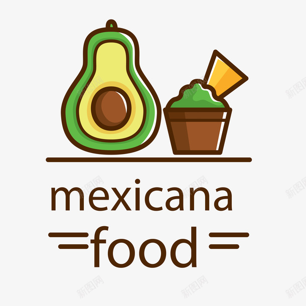 墨西哥食物矢量图eps免抠素材_新图网 https://ixintu.com 吃的 好吃的墨西哥食物 绿色食物素材 食物 矢量图