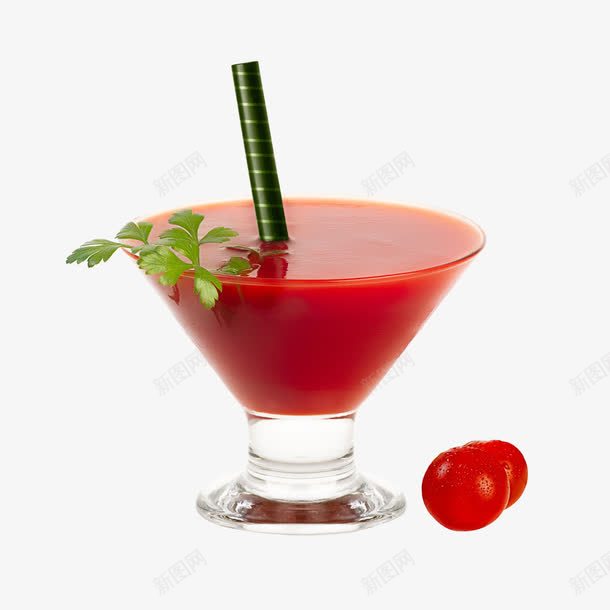 红色蔬菜汁png免抠素材_新图网 https://ixintu.com 吸管 杯子 番茄 番茄汁 食物