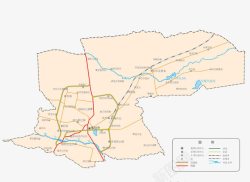 新疆喀什市地图素材