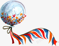 儿童节手绘美丽气球素材