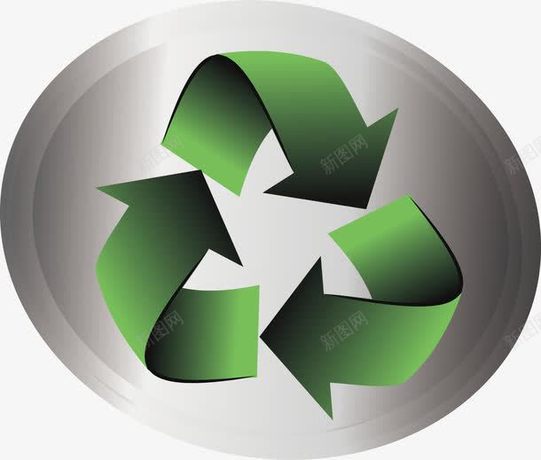 可循环利用标志png免抠素材_新图网 https://ixintu.com 可循环利用 循环标志 环保 绿色
