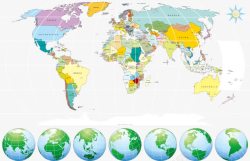 地球与全球地图素材