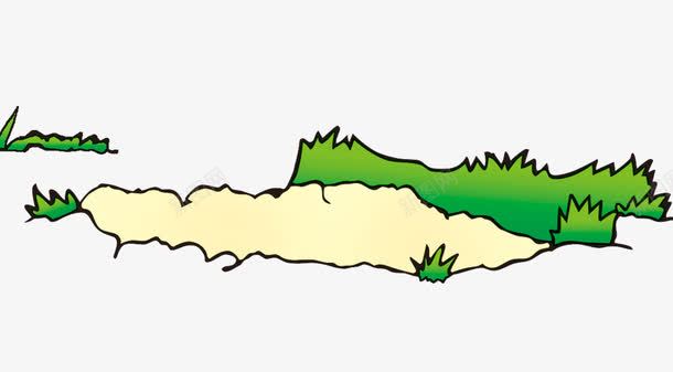手绘山坡png免抠素材_新图网 https://ixintu.com 小清新元素 山 山坡 手绘 手绘小草