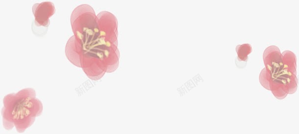 粉色花朵唯美朦胧png免抠素材_新图网 https://ixintu.com 朦胧 粉色 粉色花朵 花朵