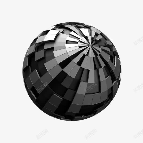 创意几何立体png免抠素材_新图网 https://ixintu.com 几何 创意 立体背景 黑灰色