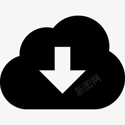 云黑色的cloudicons图标图标