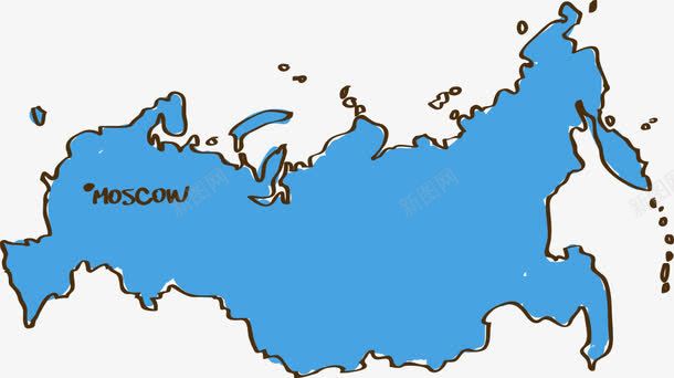 卡通手绘俄罗斯地图png免抠素材_新图网 https://ixintu.com 俄罗斯 俄罗斯地图 卡通地图 地图 手绘俄罗斯地图