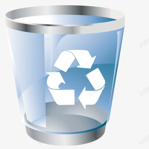 垃圾回收桶png免抠素材_新图网 https://ixintu.com 容器 形状 循环 手绘 模型 立体