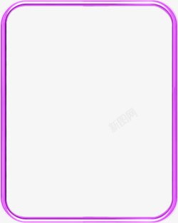 紫色亮光卡通边框素材