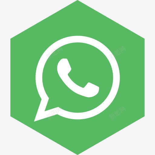 六角媒体社会WhatsAppM图标png_新图网 https://ixintu.com Hexagon WhatsA media social whatsapp 六角 媒体 社会