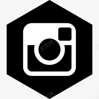 六角Instagram媒体社会图标图标