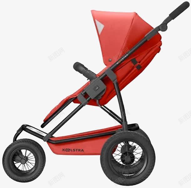 红色可爱婴儿车png免抠素材_新图网 https://ixintu.com 可爱婴儿车 婴儿车 红色婴儿车