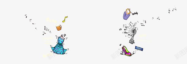 音乐符号装饰png免抠素材_新图网 https://ixintu.com 图片 符号 装饰 音乐