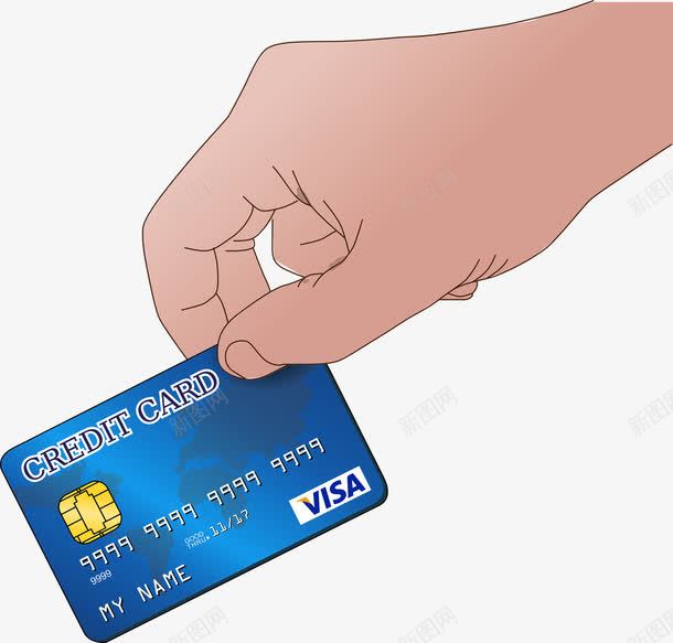 刷信用卡png免抠素材_新图网 https://ixintu.com 信用卡 刷卡 购物 逛街