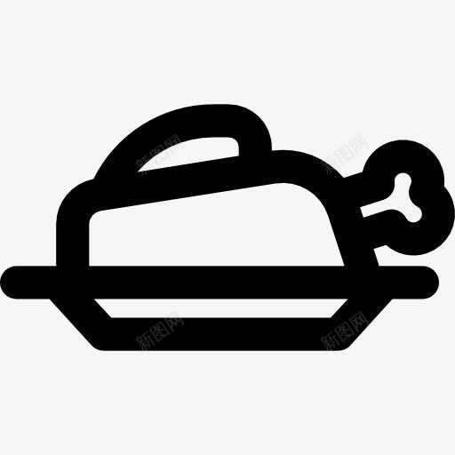 肉图标png_新图网 https://ixintu.com 烹饪 盘 碟 肉 食品 食物和餐厅