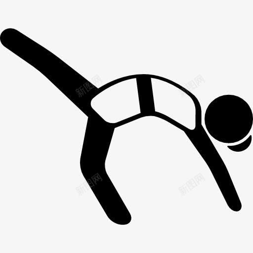 女人伸展右腿图标png_新图网 https://ixintu.com 体育 女人 平静 放松 瑜伽 运动