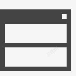 矩形的水平SplitBrowser图标高清图片