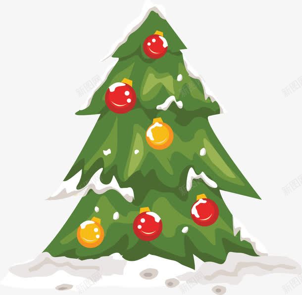 绿色卡通圣诞树png免抠素材_新图网 https://ixintu.com 免抠PNG 卡通 圣诞树 树木 绿色 装饰图案