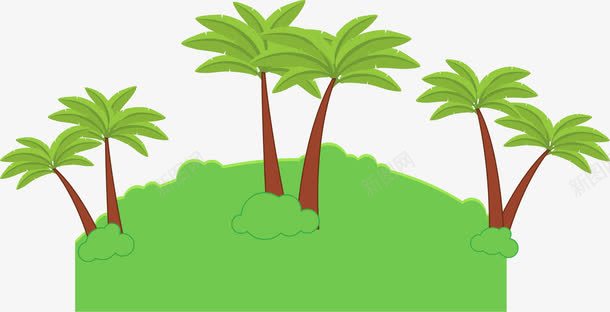 岛上的槟榔树png免抠素材_新图网 https://ixintu.com 岛上 树 树木 植物 槟榔 槟榔树 绿色植物