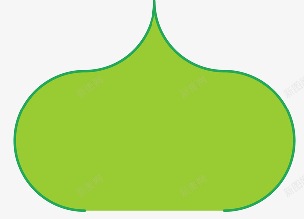 绿色弧线穆斯林屋顶png免抠素材_新图网 https://ixintu.com 卡通屋顶 屋顶 房屋 房屋屋顶 矢量屋顶 绿色