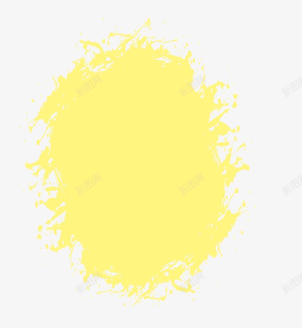 黄色背景png免抠素材_新图网 https://ixintu.com 卡通 喷墨 喷漆 背景 黄色
