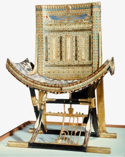 精雕图案古代帝皇座椅摄影高清图片