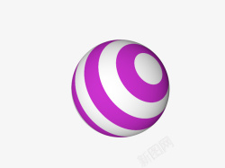 紫色白色球素材