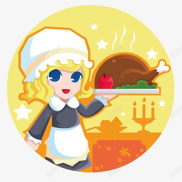 烹饪烛光晚餐png免抠素材_新图网 https://ixintu.com 晚餐 烛光晚餐 烹饪 美女厨师