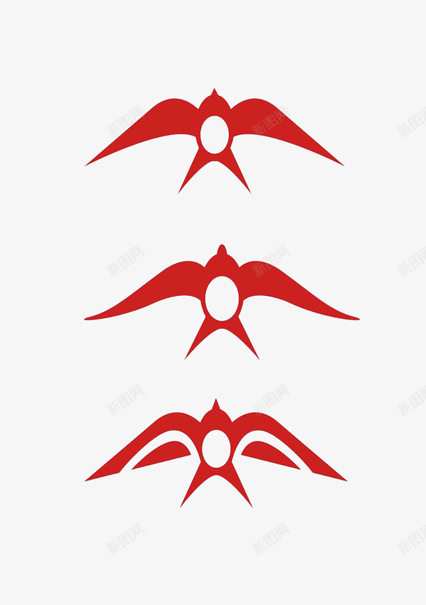 三只红色的燕子图案标志图标psd_新图网 https://ixintu.com logo 三只 图标 图案 标志 燕子 燕子LOGO 红色