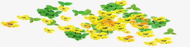 黄色卡通花朵植物美景png免抠素材_新图网 https://ixintu.com 卡通 植物 美景 花朵 黄色