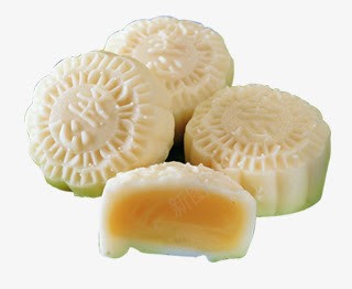 月饼png免抠素材_新图网 https://ixintu.com 中秋 白皮月饼
