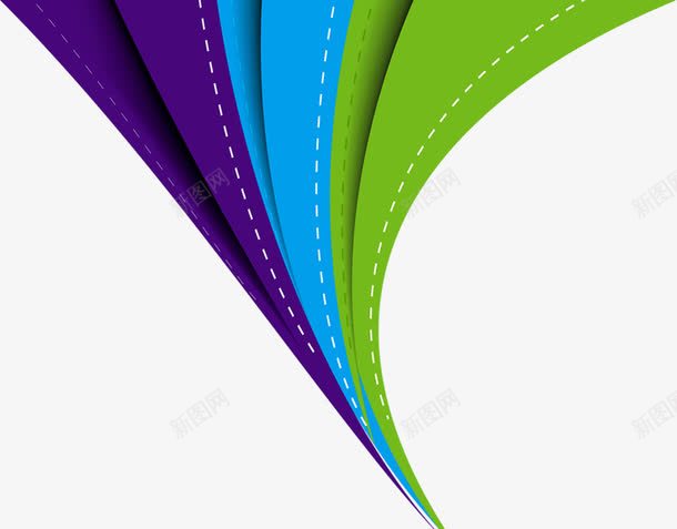 多层形状背景png免抠素材_新图网 https://ixintu.com 紫色 绿色 蓝色 蚂蚁线